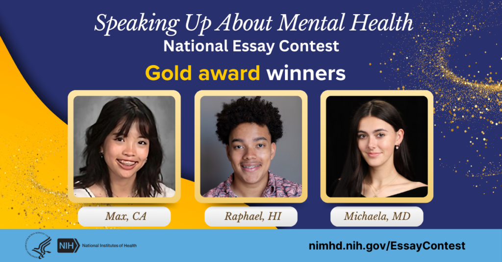 NIH Announces Winners of 2023-2024 High School Mental Health Essay Contest