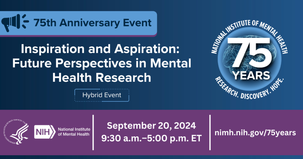 75th Anniversary Symposium: Inspiration and Aspiration: Future Perspectives in Mental Health Research