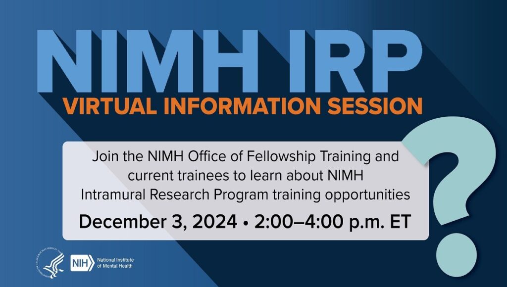 NIMH Intramural Research Program Training Opportunities in December